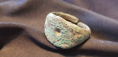 VR & einzigartiger keltischer/römischer Fingerring aus Kupferlegierung, bitte Beschreibung lesen. L56i