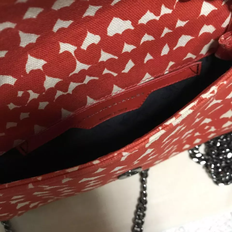 Bolso de Hombro de Lona Stella Mccartney Falabella Auténtico Rojo Mediano 111455 Foto 3 de 3