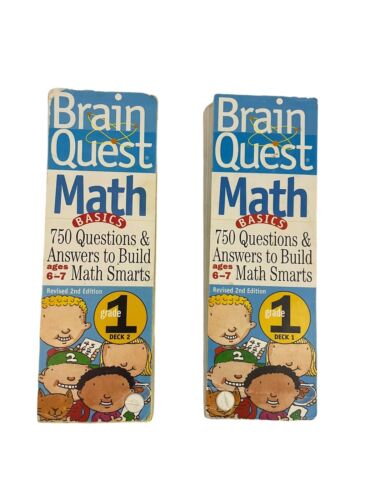 Brain Quest 1st Grade Math Basics 750 Questions And Answers Deck 1 And 2
