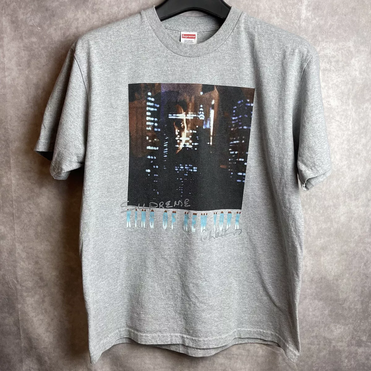 Supreme King of New York Heather Grey Tee SS19 Size Medium M