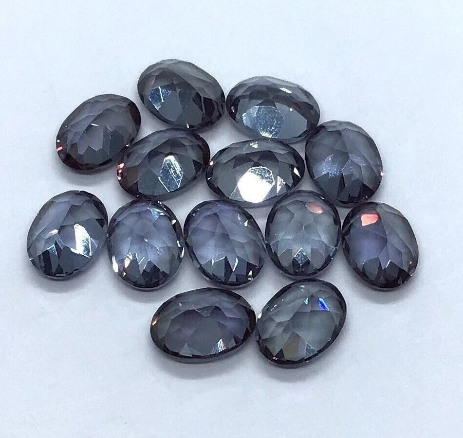 AAA Synthetic Alexandrite Nano Crystal Faceted Gemstone Oval Size 4x6 to 10x14mm - Image 4 of 4