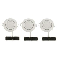 Briloner Led Einbauleuchten 3Er Set Metall Weiß 82 Mm Schwenkbar