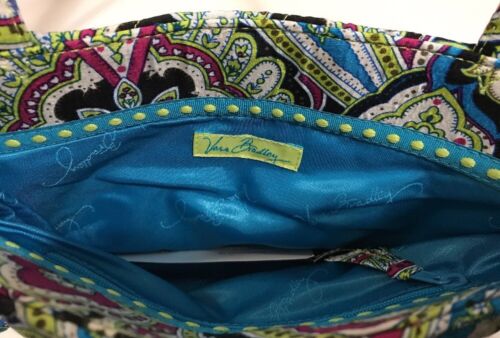 New Vera Bradley Retired Rare Limited Edition Silk Paisley Bella Bag - Picture 4 of 6