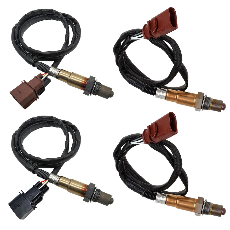 Sensor de oxígeno aguas arriba y aguas abajo 4 piezas para Porsche Cayenne 2004-2006 3,2 L V6 Foto 2 de 4