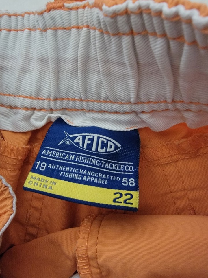 AFTCO Shorts Size 22 orange kids 6/7 eBay