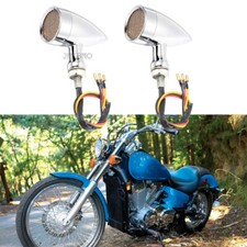 Chrome Motorcycle LED Turn Sig…