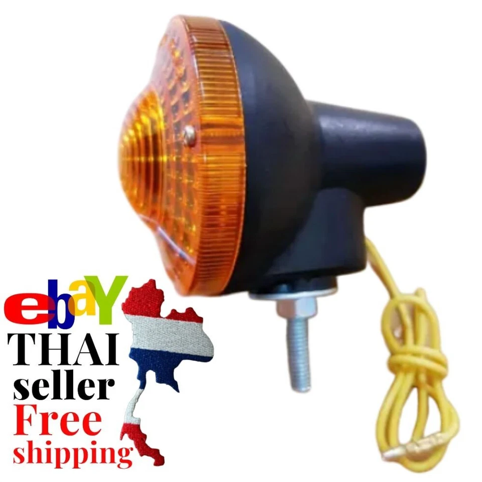 Señal de giro delantero NUEVO PAR para Yamaha DT125 DT175 DT250 DT400 XT250 XT500 Foto 3 de 4