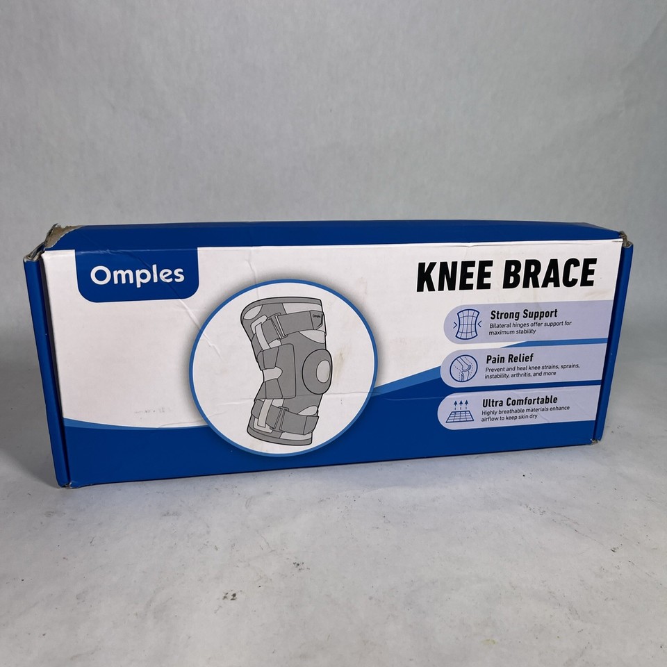 Omples Hinged Knee Brace for Knee Pain Meniscus Tear Knee Support Size