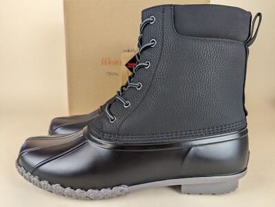 WEATHERPROOF VINTAGE Men\'s Adam II Duck Boots Navy/Brown 13 Medium Pre-Owned Weatherproof Vintage Men main image 3
