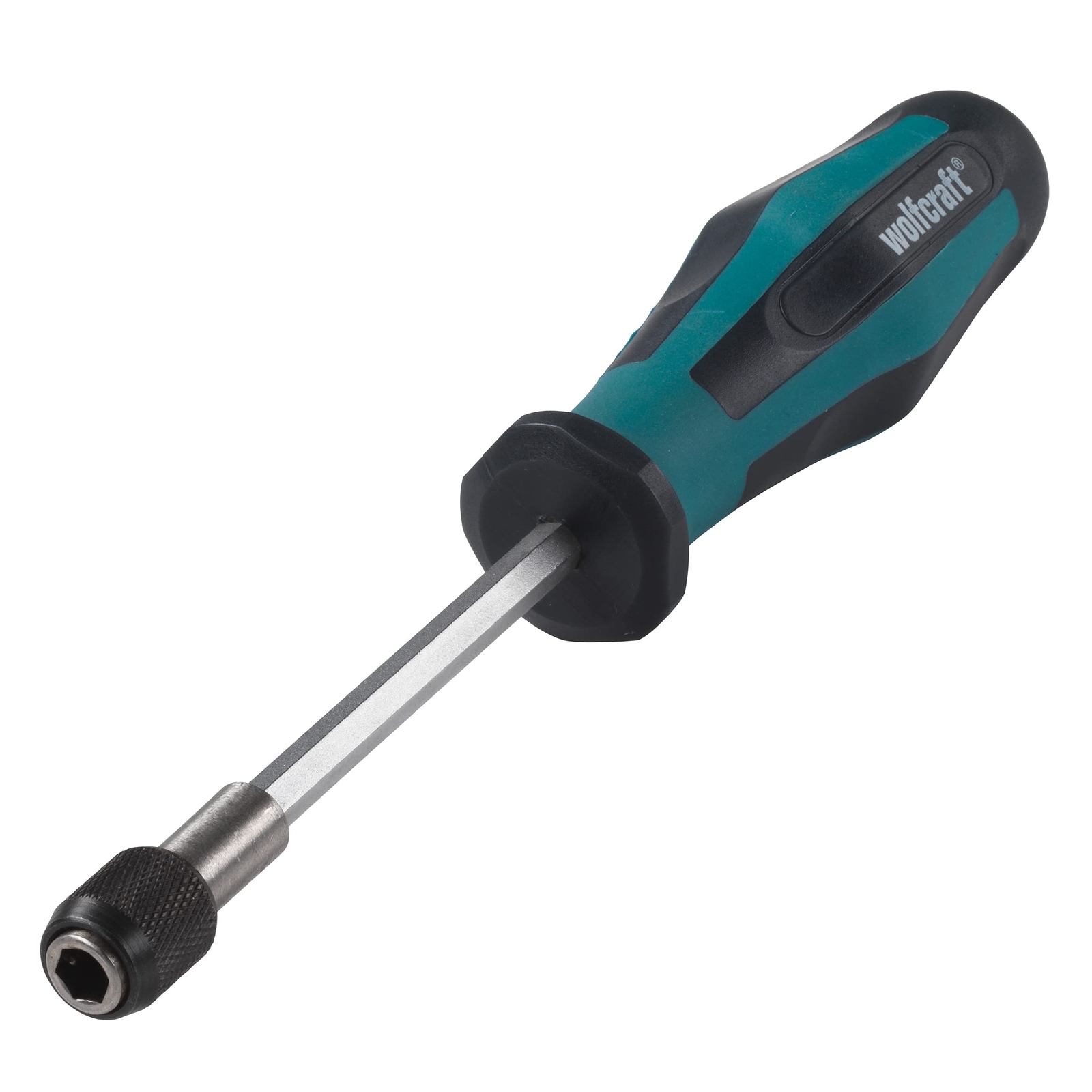 wolfcraft Hand Screwdriver with Bit Socket, Long I 8725000 I For deep-lying scre