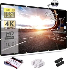 120 Inch 16:9 Outdoor Projector Projection Screen Theater Movie