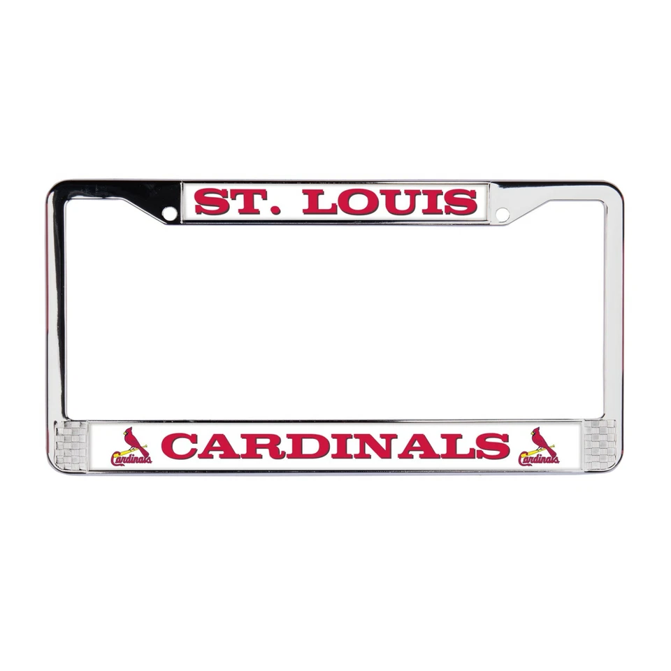 St. Louis Cardinals MLB 3D Polyurethane Chrome License Plate Frame for Car-Truck