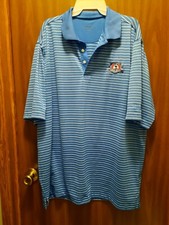 US Open Championship Pebble Beach 2010 Golf Polo Shirt Blue Stripe XL U.S. OPEN