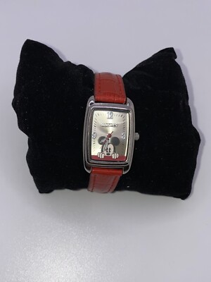 Vintage Lorus Mickey Mouse Watch Unisex Gold Tone Music V422-0010 MCK528 Red Lot Vintage Lorus Mickey Mouse Watch Unisex Gold Tone Music V422  main image 2