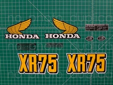 74' 1974 XR 75 moto decals 9pc stickers K0 graphics autocollants restoration 
