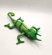 Greenbrier International Horned Chameleon Reptile 8.5” Toy Figure Plastic Lizard