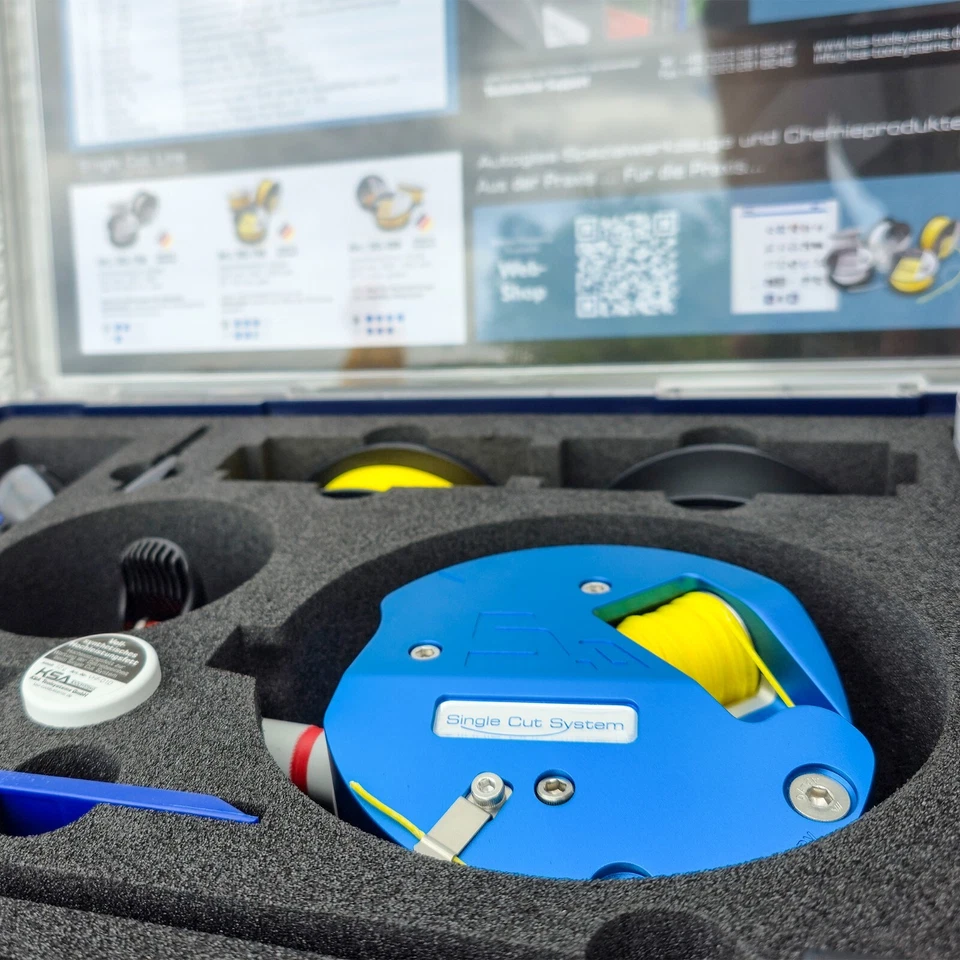 Ausglas Werkzeug Satz Kfz geklebte Scheiben Ausbau Windschutzscheibe Heckscheibe - Bild 4 von 4