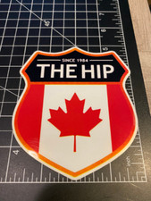 3 SIZES - Tragically Hip Canada Flag Crest vinyl decal laptop fridge man cave