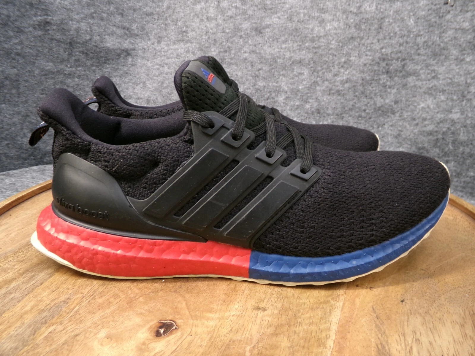 Adidas Uomo Ultraboost DNA Blu Rosso Nero Scarpe da Corsa Sneaker FX7236 Taglia 7 5