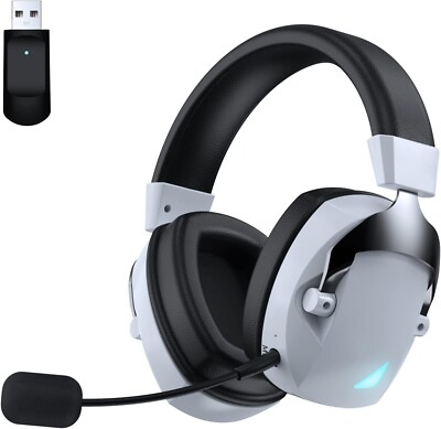 NOJAMONIA Wireless Gaming Headset Bluetooth 5.2 Noise Canceling 3D Stereo Sound