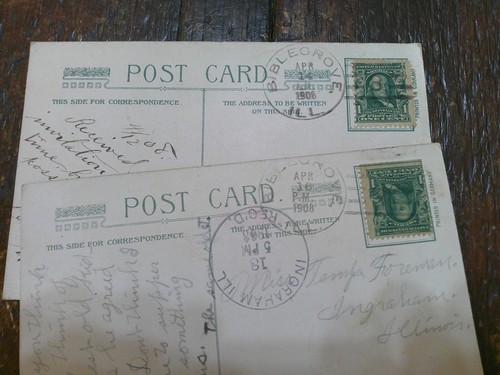ANTIQUE LOT 16 VALENTINES THANKSGIVING EASTER POSTCARDS EARY 1900 1 CENT STAMPS - Picture 8 of 24