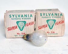 Sylvania Super Flash No. 2a Flashbulbs Lamp Vintage NEW Old Stock 5x