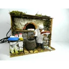 Shepherd in Motion Cook cm 14x20x16h Inn Nativity Scenography