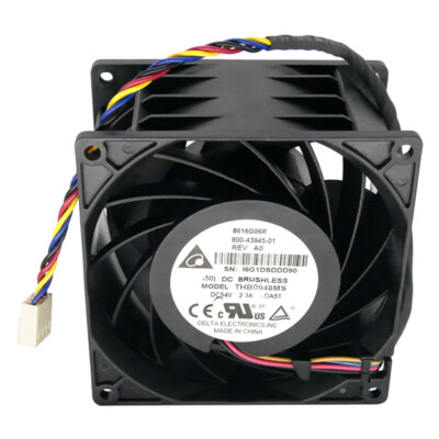 1Pcs Black Server Fan Cooling Fan THB0948MS 54V 2.3A 90*90*56mm 4Pin