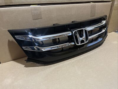 Lower Car & Truck Body Moldings & Trims 3-Piece Front Bumper Lower Grille Set For 2014-2017 Honda Odyssey – Driver Side Chrome Trim Chrome Bumper Grille Insert