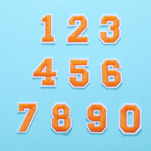 10pcs 0-9 Number Patch Patches College Iron Sew On Alphabet Embroidery Clothes│ - Picture 28 of 32