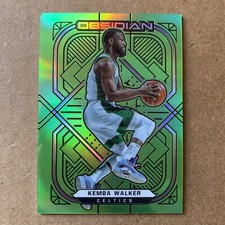 2020-21 Panini Obsidian TMall Green Flood Prizm Parallel # Kemba Walker Celtics