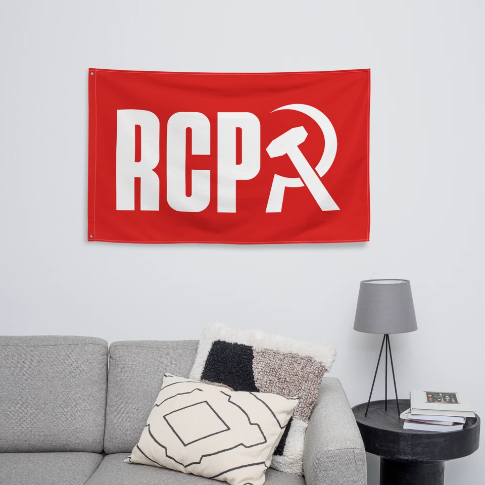 Bandera del Partido Comunista Revolucionario 3x5 pies - Poliéster resistente interior/exterior Foto 2 de 4