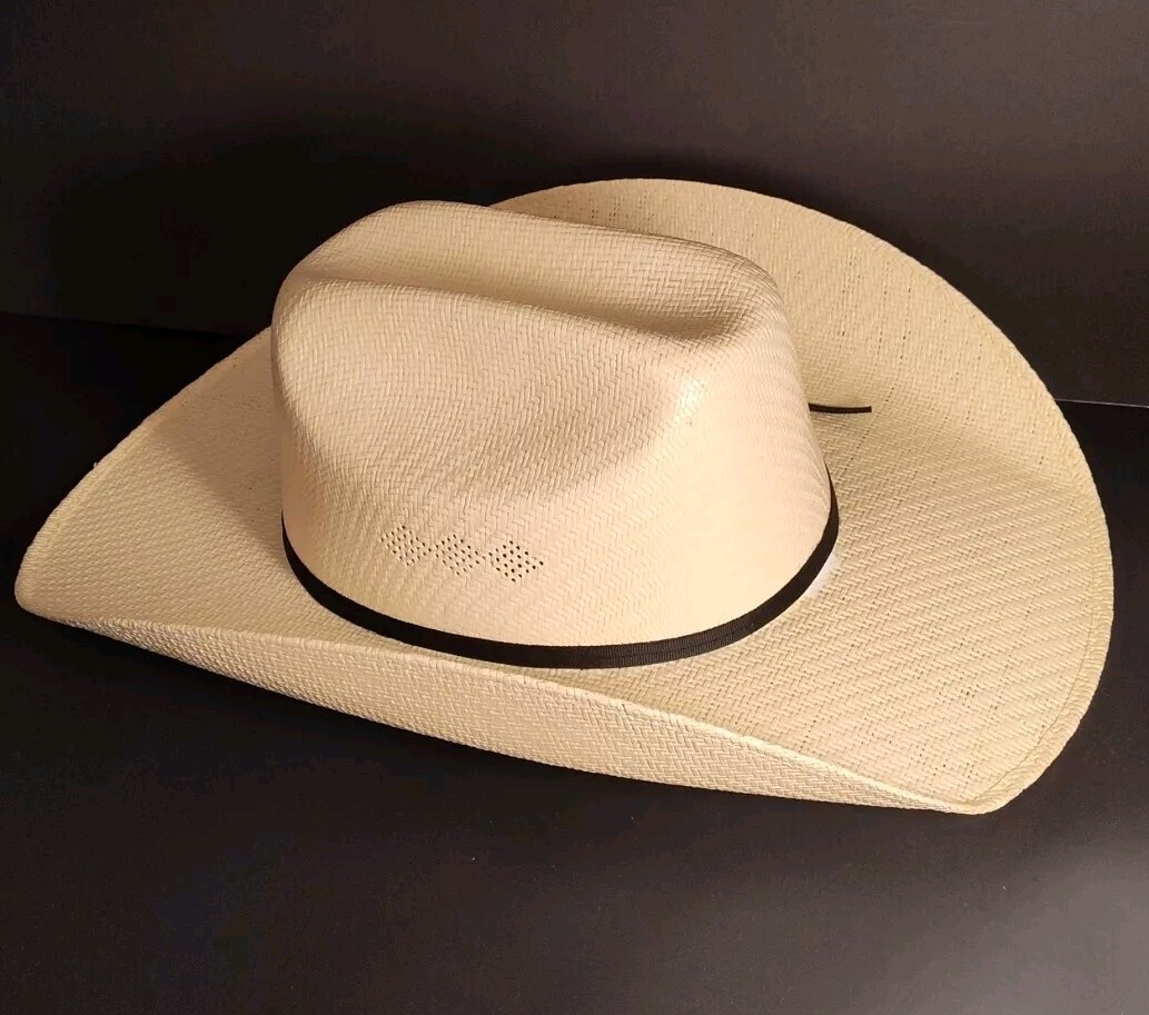 Cowboy Hat Twister Hats Western Woven Stiff Straw Hat Vented