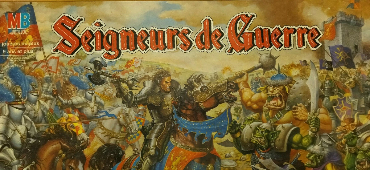 Seigneurs de guerre MB jeu de société complet 1992 vintage années 90