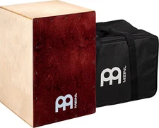 Percussion Cafe Cajon Box Drum Plus Bag w/ Snare & Bass Tone for Acoustic Music