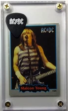 Rarer AC/DC Cliff Williams Argentina sticker #104+ logo tour guitar pick display