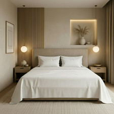 Luxury Flat Sheets Egyptian Cotton 200TC Hotel Quality Single Double King Super