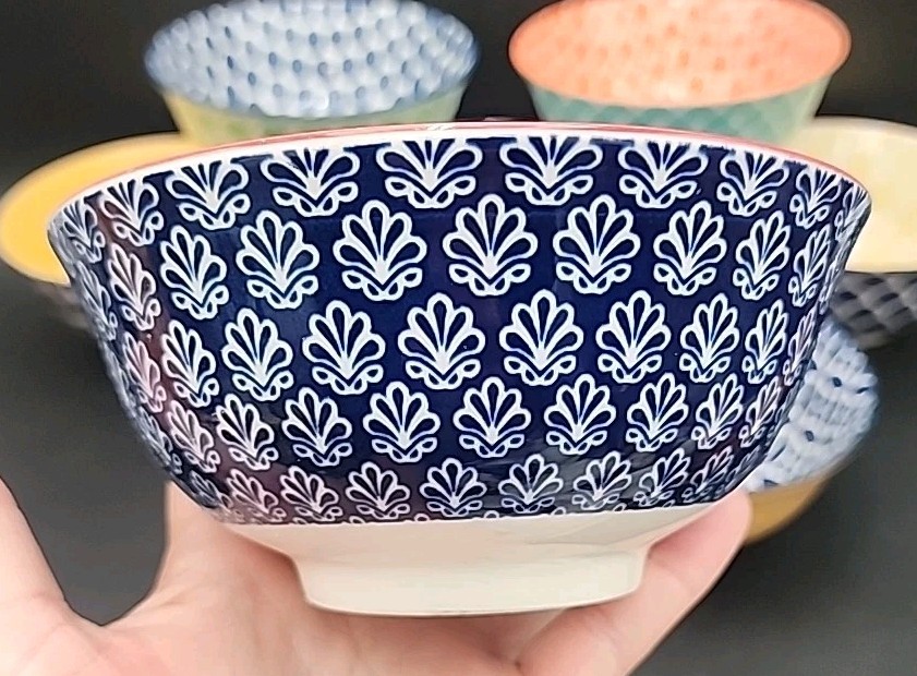 7- Certified International Porcelain Bowls 6" Beautiful Condition 