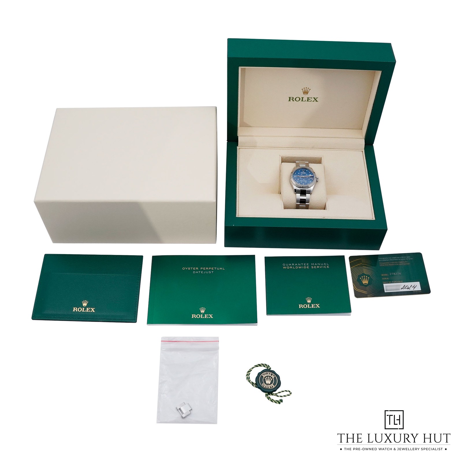 Rolex Datejust 31mm 278274 - 2024, Box & Papers Azzurro Blue Floral Motif Dia... image 3
