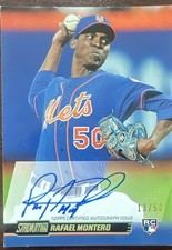 Topps 2014 Stadium Club Autographs Rafael Montero Rookie Auto Rainbow Foil /50