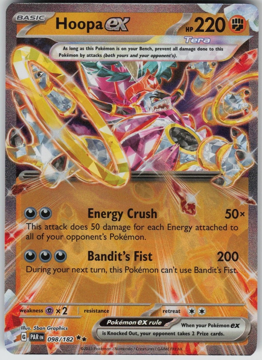 Toxtricity ex Holofoil 100/182 NM SV04: Paradox Rift Pokemon Card