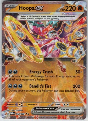 Toxtricity ex Holofoil 100/182 NM SV04: Paradox Rift Pokemon Card (FREE  S&H)