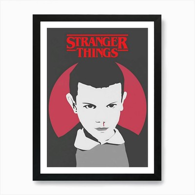 Stranger Things 13 Kunstdruck gerahmt Wandbild Poster Leinwanddruck Bild