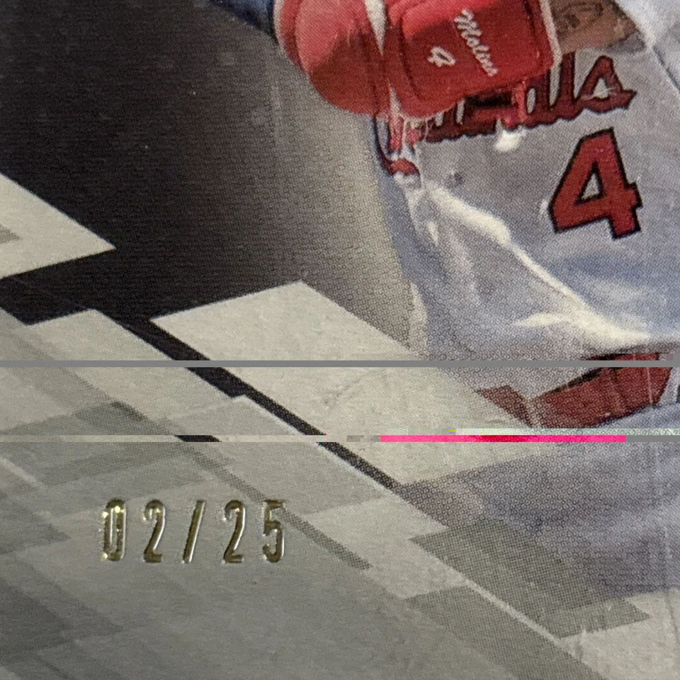 2019 Topps Stadium Club Lone Star Auto Yadier Molina SILVER 2/25 - Image 3 of 4