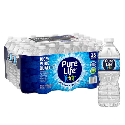 #ad Pure Life Purified Water 16.9 fl oz 35 Pack Plastic BOTTLES $4.95