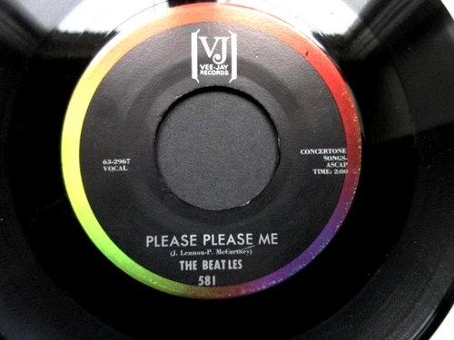 The Beatles ‎– Please Please Me 1964 Vee Jay 581 45 7” Vinyl - EX+ 45 RPM RECORD