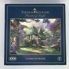 Thomas Kinkade 1000 Piece Jigsaw Puzzle Gazebo of Prayer Complete