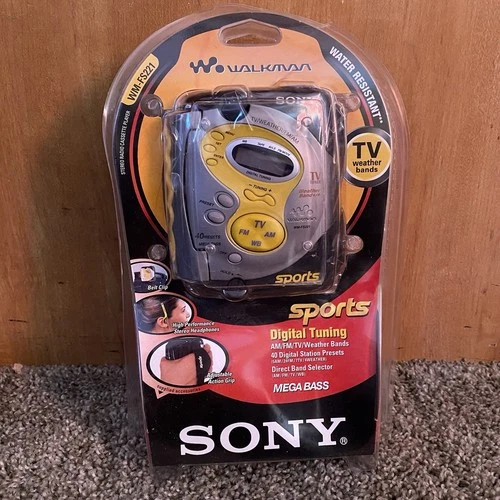 Sony Walkman Sports Cassette Player - FM/AM Digital Tuner WM-FS221 Vintage