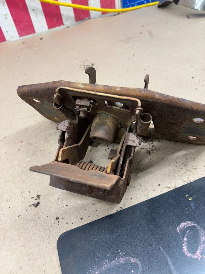 1966 66 GALAXIE GALAXY LTD HOOD LATCH SAFETY HOOK MOUNT PANEL RELEASE OEM OE 65 - Image 3 of 4