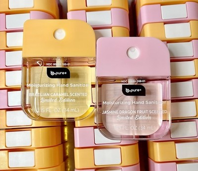 Set Of 2 - B Pure Moisturizing Hand Sanitizer Brazilian Caramel & Jasmine Dragon